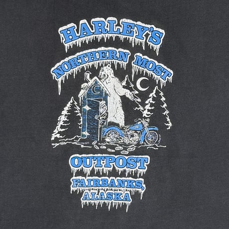 HARLEY DAVIDSON 1993 BLUE FLAME ALASKA LARGE 3676