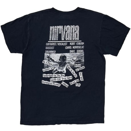 NIRVANA NEVERMIND BOOTLEG BLACK BLUE TENNESSEE RIVER MEDIUM 4637