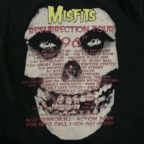MISFITS RESURRECTION TOUR 1996 FRUI OF THE LOOM XL 1826