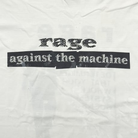 RAGE AGAINST THE MACHINE WE HAVE DETERMINED WHITE BRIGHT GREEN EURO XL 6734