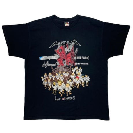 METALLICA SUMMER SANITARIUM 2003 LIMPBIZKIT LINKIN PARK FRUIT OF THE LOOM XL 5007