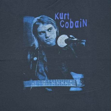 NIRVANA KURT COBAIN THE END OF MUSIC NOTE BLUE PORTRAIT ANVIL XXL 4620