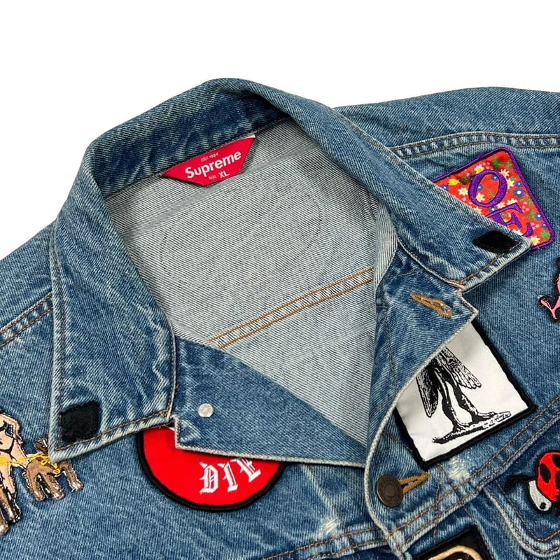 ジャケット・アウター Supreme Patches Denim Trucker Jacket Supreme Patches Denim Trucker Jacket - シュプリーム デニム