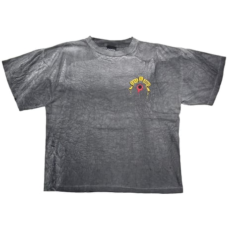 GUNS N' ROSES 1991 GUN SHOT GARMENT DYE CHARCOAL CRYSTAL RAIN XL 3346