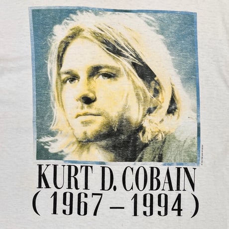 NIRVANA KURT COBAIN MEMORIAL ADULT WHITE FITS XL 2557