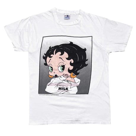 BETTY BOOP GOT MILK PARODY 1995 WHITE OSFM FITS XL-XXL 6965