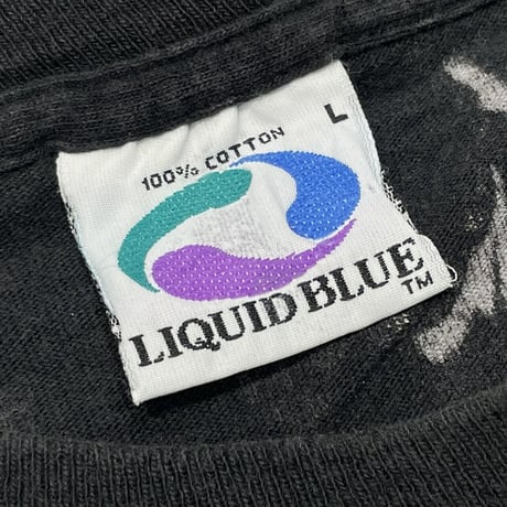 LIQUID BLUE 1992 10,000 SKULL TEE LARGE 8354