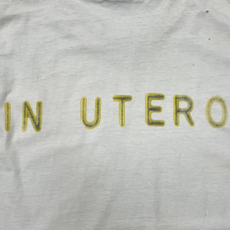 NIRVANA 1993 IN UTERO WHITE GIANT LARGE 5039