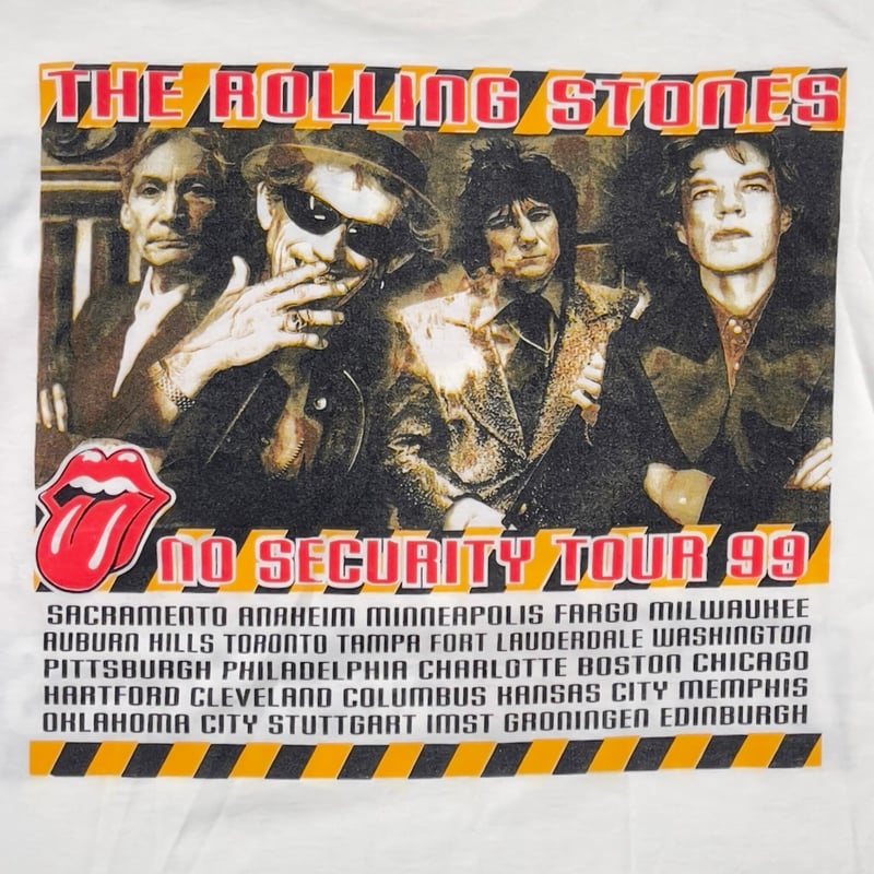 THE ROLLING STONES NO SECURITY TOUR 1999 WHITE 