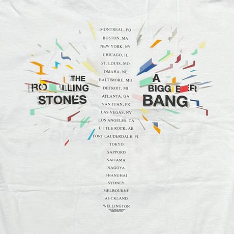 ROLLING STONES A BIGGER BANG WHITE anvil XL 9030