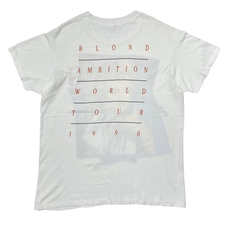 MADONNA BLOND AMBITION STRIKE A POSE 1990 TEE WHITE HANES XL 1164