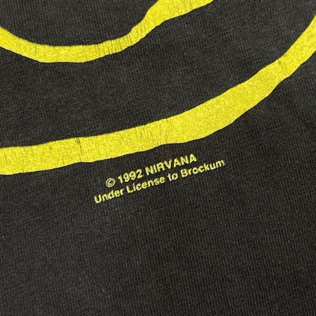 NIRVANA 1992 RARE UNDERLICENSE TO BROCKUM SMILE XL 9604