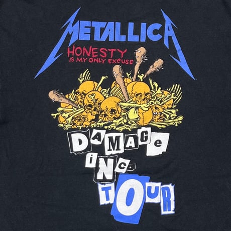 METALLICA DAMAGE INC EARLY Y2K FITS LARGE 2813