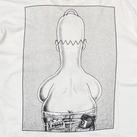 THE SIMPSONS CK PARODY HOMER WHITE XL 3658