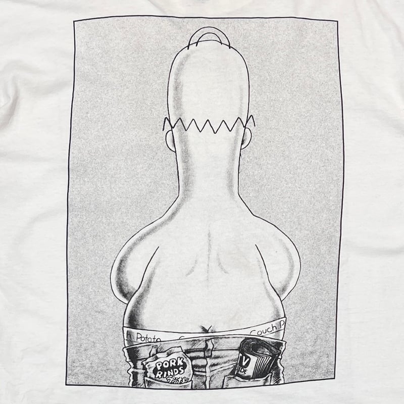 THE SIMPSONS CK PARODY HOMER WHITE XL 3658 | gr