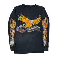 HARLEY DAVIDSON FLAMING EAGLE ARM FLAME LS FITS SMALL 3797