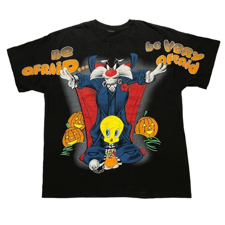 LOONEY TUNES Tweety & Sylvester BE AFRAID HALLOWEEN FITS XL