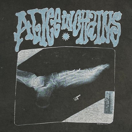 ALICE IN CHAINS BROKEN FOOT X-RAY TEE FITS XL 2855