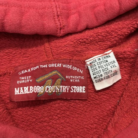 Marlboro LOGO PATCH HOODED SWEATSHIRT XXL 4162