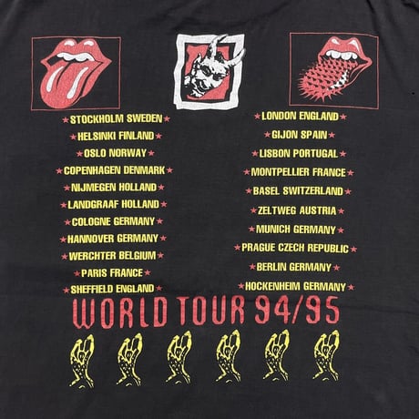 ROLING STONES NORTH AMERICAN TOUR 1994-95 FITS LARGE 1085