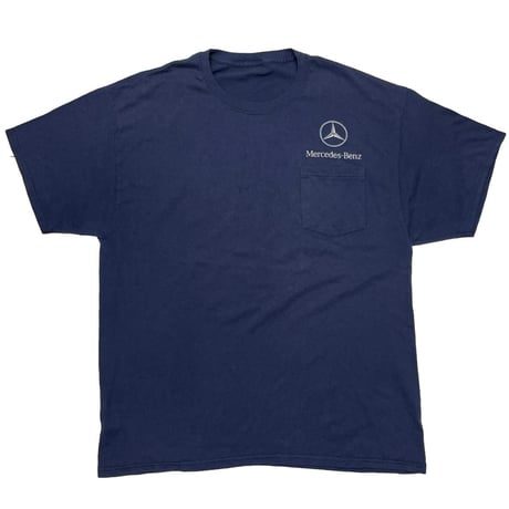 MERCEDES-BENZ LOGO POCKET TEE NAVY FITS XL 9734