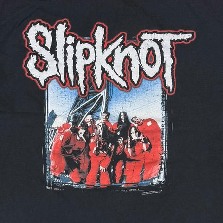 Slipknot 2000 FRONT RED JUMPSUIT MEMBER BACK BARCODE TULTEX XL 3779