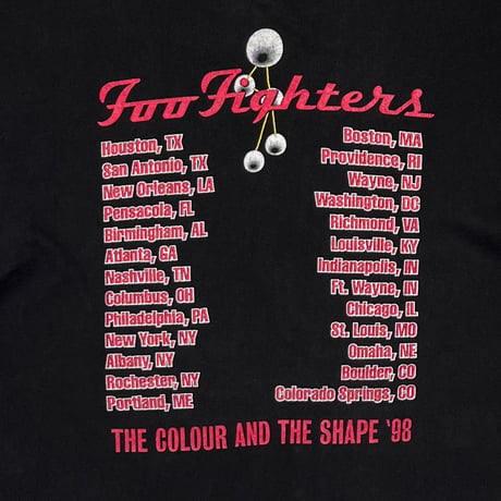 FOO FIGHTERS 1998 THE COLOUR AND THE SHAPE HANES XL 6039