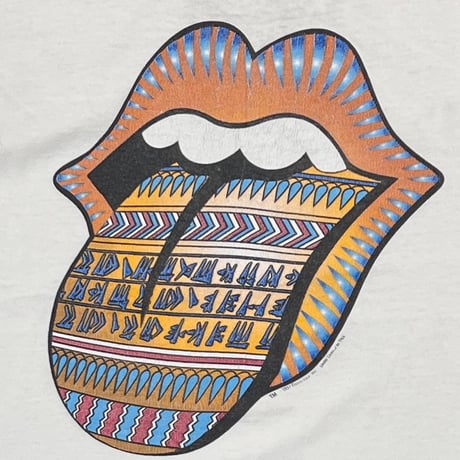 ROLLING STONES NATIVE LIP & TONGUE BRIDGES TO BABYLON WORLD TOUR 97/98 WHITE anvil LARGE 4400
