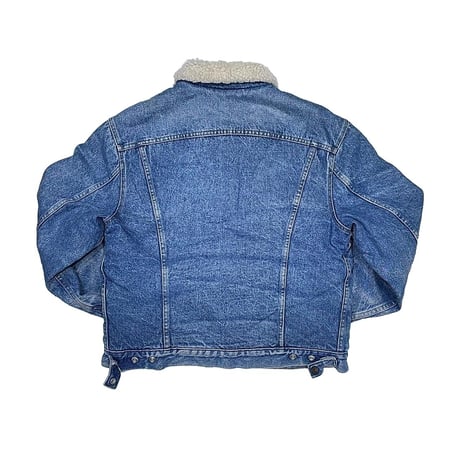 LAST OF STORE VINTAGE LEVI'S DENIM BOA SHERPA JACKET XL 1432