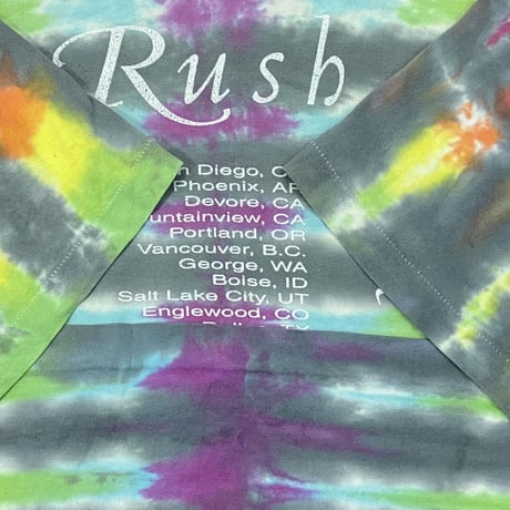 RUSH TEST FOR ECHO 1997 TIE DYE TEE FIT LIKE LARGE 7906