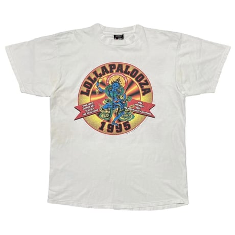 LOLLAPALOOZA 1995 WHITE GIANT BY TULTEX XL 0899
