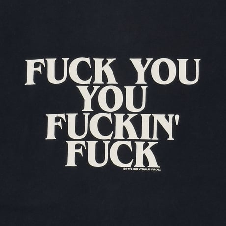 OLD&VINTAGE FUCK YOU YOU FUCKING FUCK FRUIT OF THE LOOM XL 1391