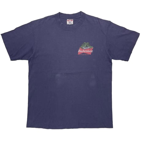 Budweiser FROGS THIS BUD'S FOR YOU NAVY SOF TEE LARGE 0530
