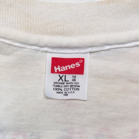 ELTON JOHN 1989 THE WORLD TOUR TEE WHITE HANES XL 6537