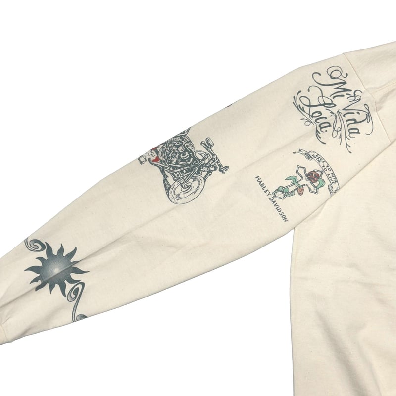 トップス DENNIS RODMAN TATTOO LS NATURAL LARGE トップス DENNIS