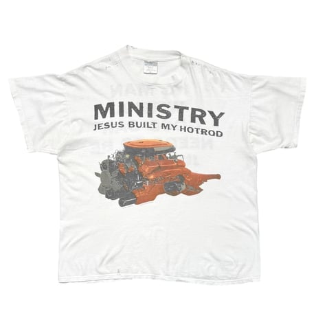 MINISTRY JESUS BUILT HOTROD WHITE BROCKUM XL 0058