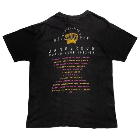 MICHAEL JACKSON DANGEROUS WORLD TOUR 1992-93 HANES LARGE 7850