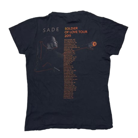 SADE SOLDIER OF LOVE TOUR 2011 BLACK LARGE FITS SMALL 8417