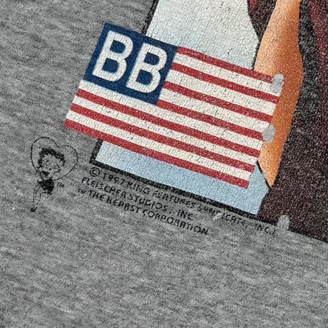 BETTY BOOP BOOP SPORT POLO PARODY GREY TEEJAYS LARGE 5561