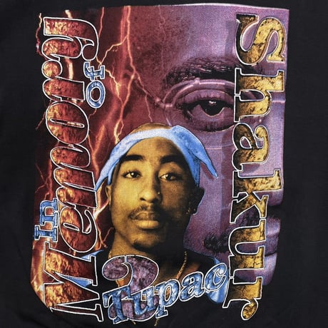 2PAC THE MEMORY OF TUPAC SHAKUR RAP DESIGN CREWNECK SWEAT LARGE 3875