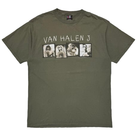 VAN HALEN WORLD TOUR 1998 FADED OLIVE GIANT BY TULTEX XL 0896