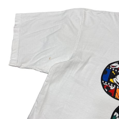 DISNEY VINTAGE MICKEY MOUSE FILM SILHOUETTE WHITE L/XL 8312