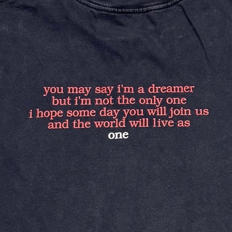John Lennon IMAGINE you may say i'm a dreamer... one CRONIES XL 3852