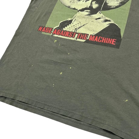 RAGE AGAINST THE MACHINE EMILIANO ZAPATA OLIVE GINAT BY TULTEX LARGE 5919