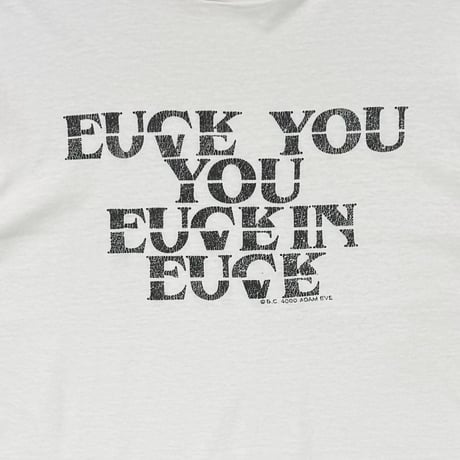 greatLAnd ORIGINAL fuck love shirt / new vintage FRUIT OF THE LOOM LARGE 5995