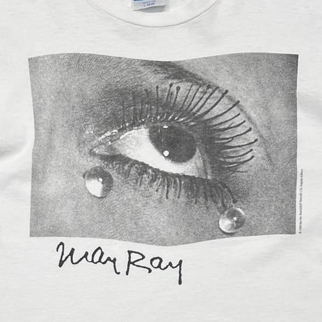 MAN RAY GLASS TEARS WHITE HANES LARGE 2451