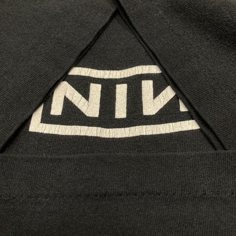 NINE INCH NAILS 90's NIN BOX LOGO TEE ALL SPORT BLACK LARGE 97508