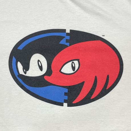 SEGA SONIC THE HEDGEHOG & KNUCKLES WHITE SCREEN STARS XL 0957