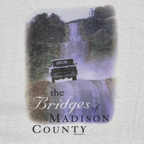 the Bridges of MADISON COUNTY MOVIE PROMO マディソン郡の橋 WHITE DELTA XL 9651