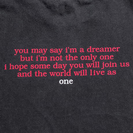 JOHN LENNON IMAGINE you may say i'm a dreamer... one CRONIES XL 0452